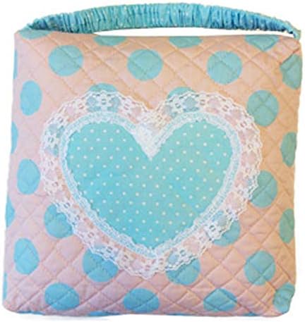 Amazon 子供用座布団 ハートとドット ハートブルー Sサイズ 日本製 ファッション小物 通販