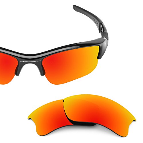 Revant Polarized Replacement Lenses for Oakley Flak Jacket XLJFire Red MirrorShield
