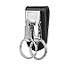 goldblue Belt Keychain Leather Belt Loop Key Holder Belt Key Chain Clips with 2 Detachable Keyring for Men