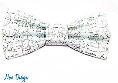 Math Figures Bow Tie with Adjustable Strap Equations Geometry Bowtie Adult Kid and Toddler Sizes Available