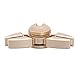 STRESS SPINNER Tri Hand Spinning Crab Shape Fidget Finger Toy with High Speed Hybrid Ceramic Bearing 1-3 Min Spins for Killing Time(Gold)