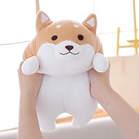 NATTEL 36cm Cute Fat Shiba Inu Dog Plush Toy Stuffed Soft Kawaii Animal Cartoon Pillow Lovely Gift for Kids Baby Children Good Quality