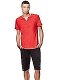 G by GUESS Men's Ricky Slub Slit Henley