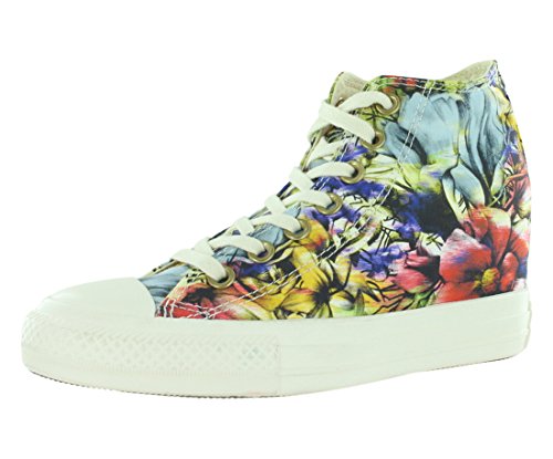 converse women's chuck taylor lux mid hidden platform wedge