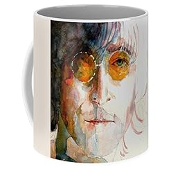 Lplpol John Winston Lennon Tasse à café 325 ml - Les Beatles, Paul McCartney, John Lennon, RIngo Starr, George Harrison