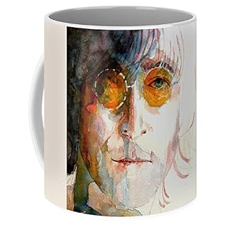 Lplpol John Winston Lennon Tasse à café 325 ml - Les Beatles, Paul McCartney, John Lennon, RIngo Starr, George Harrison