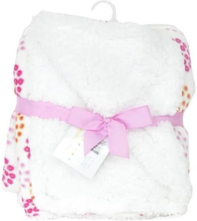 Heritage Club Super Soft Royal Plush Toddler Sherpa Reversible Throw (PINK DOT)