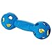 Nerf Dog Bash Barbell Dog Toys with Interactive LED, Lightweight, Durable and Water Resistant, 7 Inches, for Medium/Large Breeds, Two Pack, Blue and Red