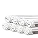 Barrina 8 Packs T8 LED Bulbs 4 Foot G13 24W 6000K Cool Daylight, T8 T10 T12 4FT Fluorescent Light Bulbs, Dual-End Powered, Replacement for Fluorescent Tubes, Remove Ballast, Clear Cover, ETL Listed