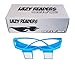 Prism Glasses for Reading in Bed, Light Weight Horizontal Lazy Readers Spectacles Laying Down for Reading/Watching TV, Myopia/Presbyopia Usable (2 Pack, Blue)