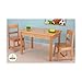 KidKraft Wooden Rectangular Table & 2 Chair Set for Kids - Natural