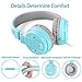 Kids Headphones with Microphone for Children,Foldable and Adjustable Direct Sound Delivering Earpad with Soft Cushion Wired Headset, Gift Package Good be a Present for boy or Girls