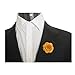 Hansicod Men's Lapel Flower Handmade Boutonniere Pin for Suit (Yellow)