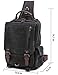 Mygreen Sling Backpack for Men and Women One Shoulder Single Strap Backpacks Canvas Laptop Cross Body Messenger Sling Bag Pack for Travel, School, Outdoor Sport