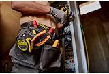 STANLEY Leather Tool Belt Pouch Double Pocket Organiser Tools Small Parts view 4