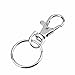 Outus 90 Pieces Swivel Clasps Lanyard Snap Hook Lobster Claw Clasp 40 Pieces and Keychain Rings 50 Pieces