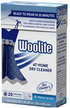 Woolite Fresh Scent Home Dry Cleaner Wipes 6 count