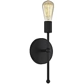 Meridian M90005MBK Wall Sconce, 1-Light 60 Watts, Matte Black