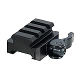 UTG 3-Slot QD Lever Mount Adaptor and Riser, Medium Profile