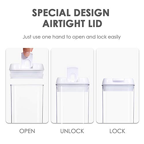 Vtopmart Airtight Food Storage Containers, 4 Pieces BPA Free Plastic