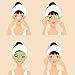 Whaline Spa Makeup Headband Towel Facial Headbands Waffle Weave Terry Cloth for Wash Face, Bath, Shower and Sport 3 pack (White)