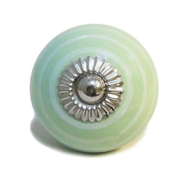 weiß grün gestreift keramik möbel porzellan schrank tür schubladenknauf