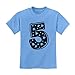 TeeStars - Five Years Old Birthday Gift Idea - I'm 5 Superstar Kids T-Shirt