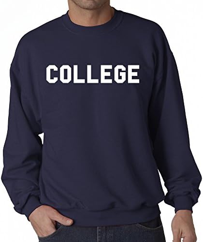 Amazon.com: Animal House 'College' Crew Neck Sweatshirt M / Navy