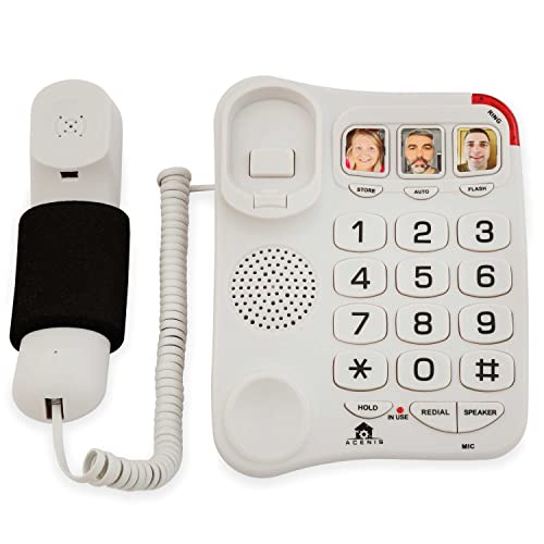 Big Button Phone for Seniors Corded Landline Telephone