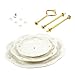 Juvale 3-Tier Ceramic Dessert Cupcake Fruit Serving Stand Tower