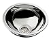 Ambassador Marine Half Sphere Stainless Steel Ultra Mirror Polished Finish Sink, 11 1/2-Inch Wide x 4 3/4-Inch Deep x 1 1/2-Inch Drain