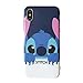 Ultra Slim Soft TPU Blue Stitch Case for iPhone X iPhoneX 2017 Shockproof Shock Proof Sleek Slim Fit Smooth Comfortable Cartoon Cute Chic Lovely High Fashion Stylish Cool Girls Women Teens Kids