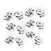 Adabele 10pcs x Authentic Sterling Silver Butterfly Earring Safety Back Earnut 5x4.5mm #ss174