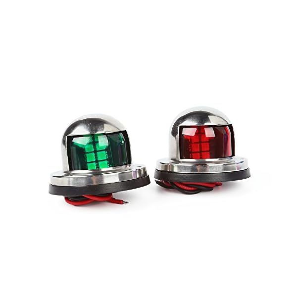LTC-One-Pair-Marine-Boat-Yacht-Light-12V-Stainless-Steel-LED-Bow-Navigation-Lights