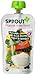Sprout Organic Baby Food Stage 2 Pouches, Pumpkin, Black Beans, Yogurt and Spinach, 4 Ounce (Pack of 5)