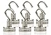 Strongman Tools Strong Magnetic Hooks Heavy Duty Magnet Hooks for Hanging - with Neodymium & Non Scratch Adhesive - Magnetic Hook for Cruise, Wall, Locker, Hanger and More - 6 Pack Set, 30 lbs