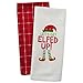 DII Christmas Tea Towels Decorative Kitchen Dish Towel Set, 18x28, Elfed Up, 2 Piece