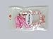 PetFavorites Necklace with Bling Pearls Rhinestones Bone Charm for Pets, 8-Inch, Pink