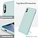 TORRAS iPhone Xs Max Case Soft Liquid Silicone Rubber Protective Microfiber Cushion Slim Case for iPhone Xs Max 6.5 inches, Mint