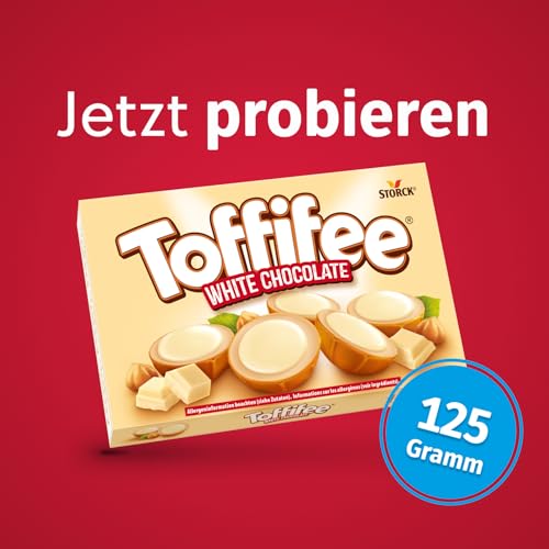 Toffifee White Chocolate – 1 x 125 g – Haselnuss in Karamell mit heller Creme und weißer Schokolade – ideal zum gemeinsamen Naschen und Teilen thumbnail 2