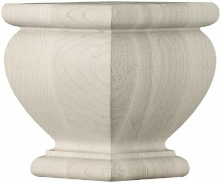 English Estate Square Lille Bun Foot, Full, Hard Maple