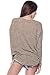 Alexander + David Women's Long Sleeve Dolman Knit Batwing Long Sleeve Blouse. Lightweight, Thin, Loose Pullover Top (Mocha, Large)