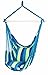 SueSport Hanging Rope Chair - Swing Hanging Hammock Chair - Porch Swing Seat - with Two Cushions - Max.265 Lbs, Blue