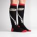 Sock It to Me Women's Socks Sneaky Ninja Knee High Black 1pair, Red and Black, Size 5-10