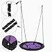 SUPER DEAL 40 inch Saucer Tree Swing Set for Kids 800 lb Waterproof Flying Swing Seat with Adjustable Hanging Ropes, Textliene Fabric and Steel Frame for Outdoor Playground Backyard