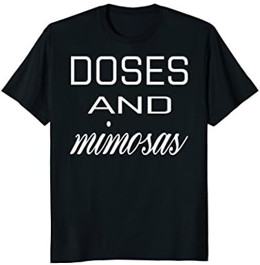 Mens Doses and Mimosas T- Shirt Medium Black