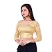 Fressia Fabrics Readymade Free Size Saree Blouse for Women Party wear choli118 Golden