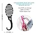 Wet Brush Hair Brush Shower Flex Squirt Hair Detangler with Ultrasoft IntelliFlex Bristle Hangable Hook Designed Shower Hair Detangling Comb (Black)