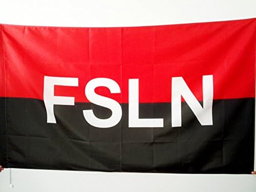 AZ FLAG, Sandinista National Liberation Front of Nicaragua Flag, 2x3 Ft, FSLN Banner with Sleeve, 100% Polyester