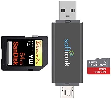 Micro USB OTG Adapter, Multi-Function Micro SD Card Reader, Micro USB OTG to USB 2.0 Adapter for Android or Windows Notebooks Smart Phones Tablets